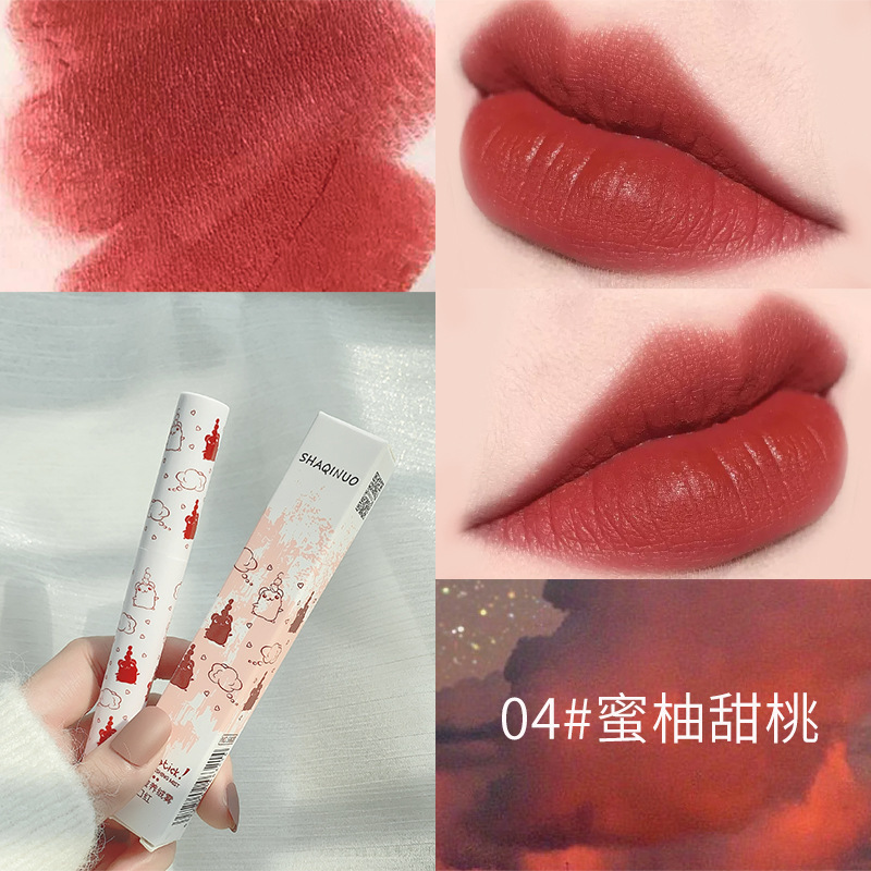 (Hàng Mới Về) Son Kem Lì Mịn Mượt Như Nhung Thiết Kế Hình Gấu Dễ Thương | BigBuy360 - bigbuy360.vn