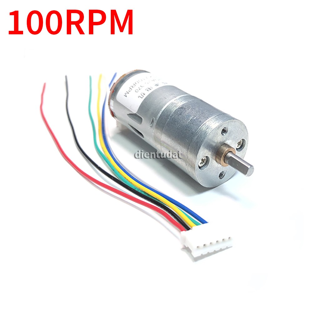 Gear Motor Encoder 100RPM GM25-370