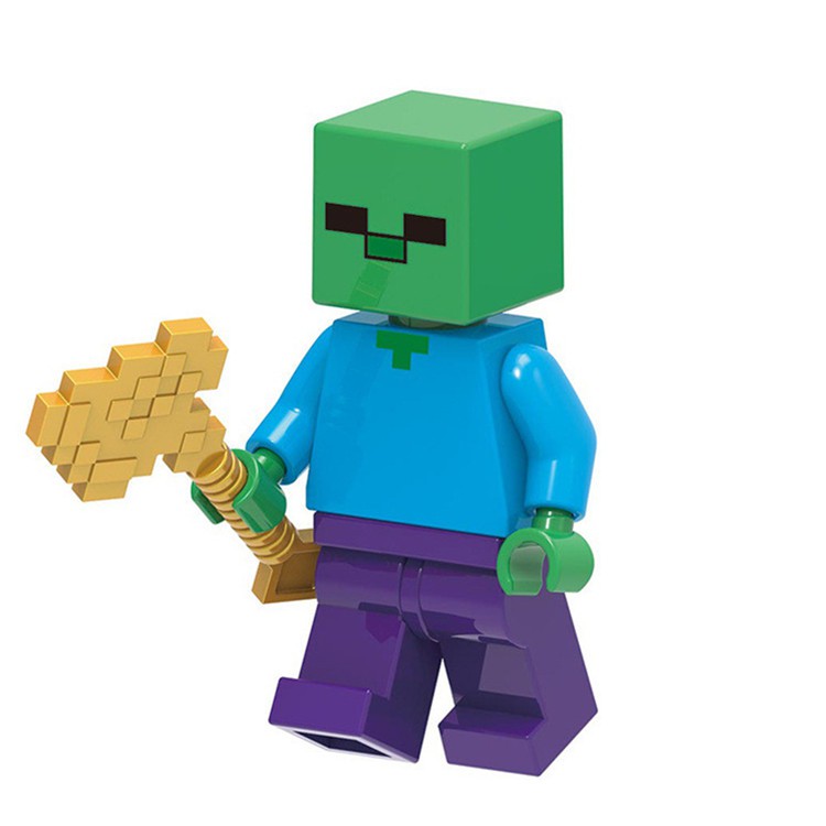 Mô hình nhân vật game Minecraft Lego chân thực