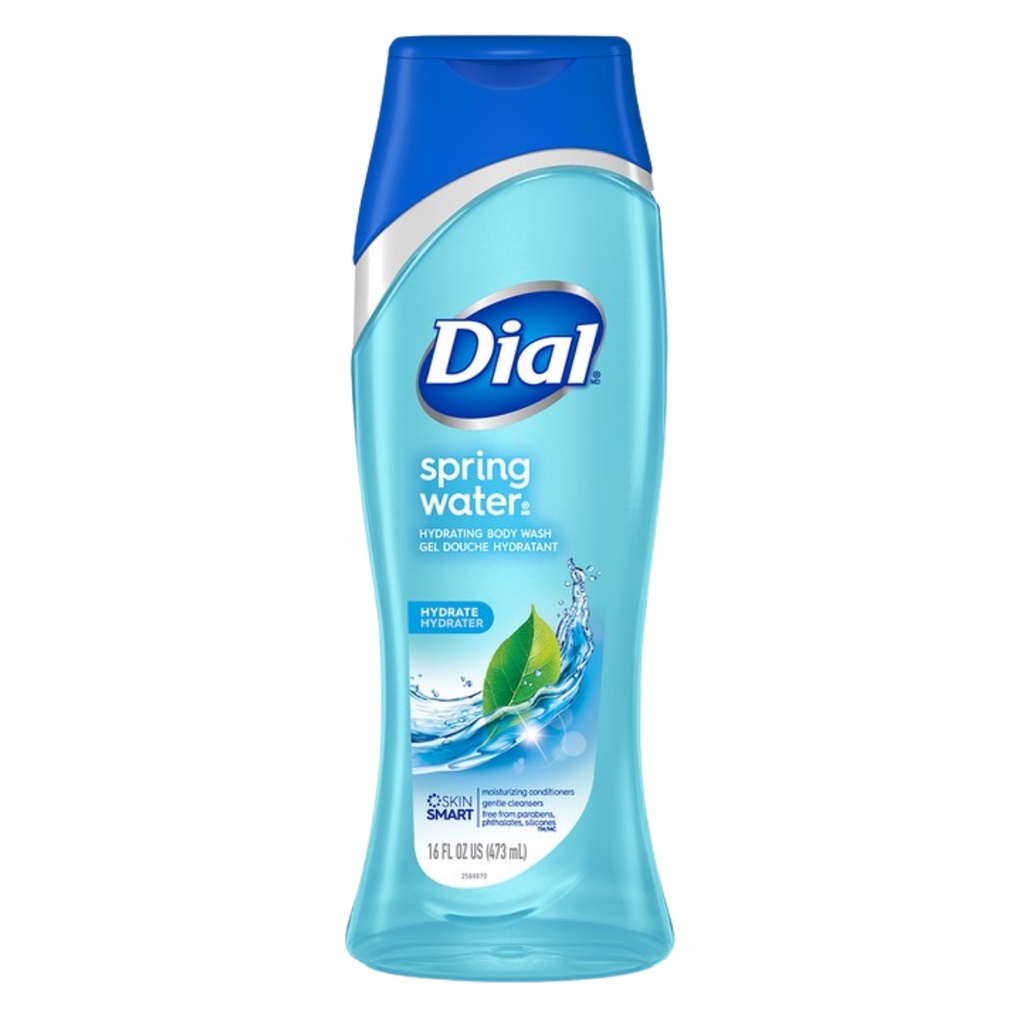 Sữa tắm Dial Spring Water 473ml, sữa tắm dưỡng ẩm Mỹ - Hàng nhập khẩu