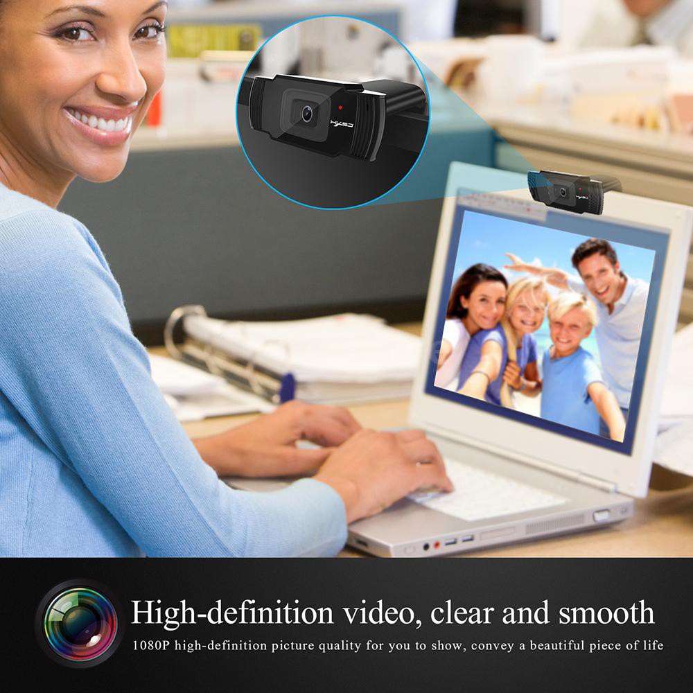 Webcam HXSJ S70 HD Tự động lấy nét 5 Megapixel hỗ trợ Callyins video 720P 1080 | BigBuy360 - bigbuy360.vn