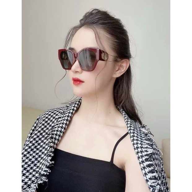 Mắt kính râm nữ gọng kim loại hot thời trang chống UV 400 - Bự store - 753