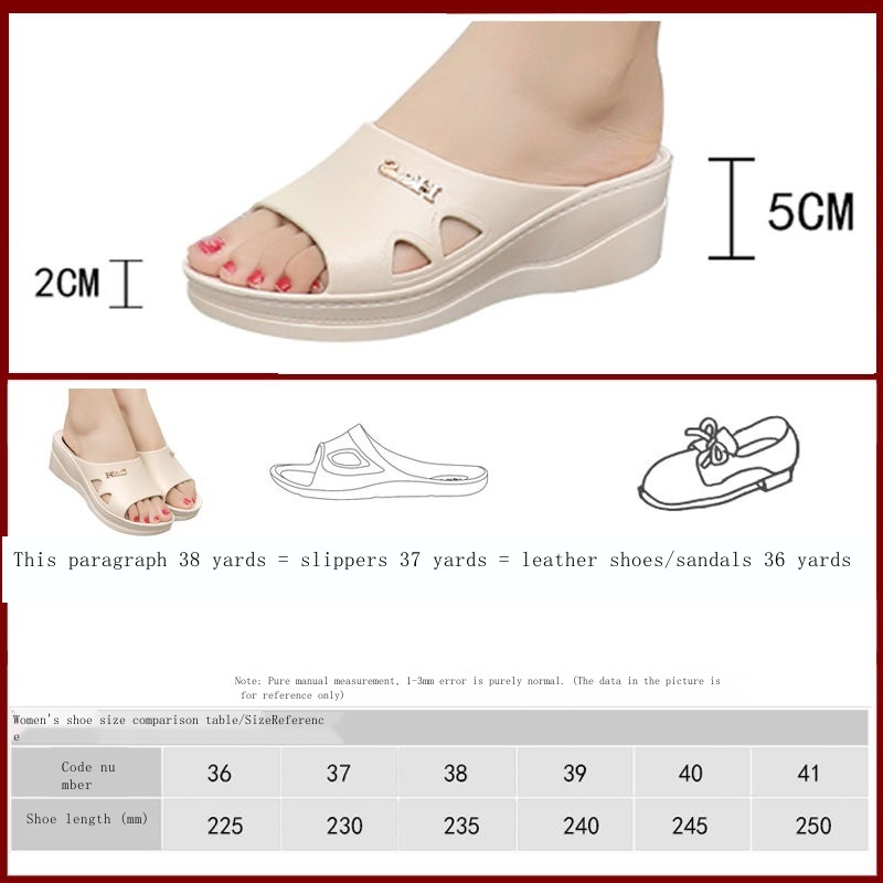 Dép đi trong nhà Đế Dày Chống Trượt Thời Trang Mùa Hè Dành Cho Nữ