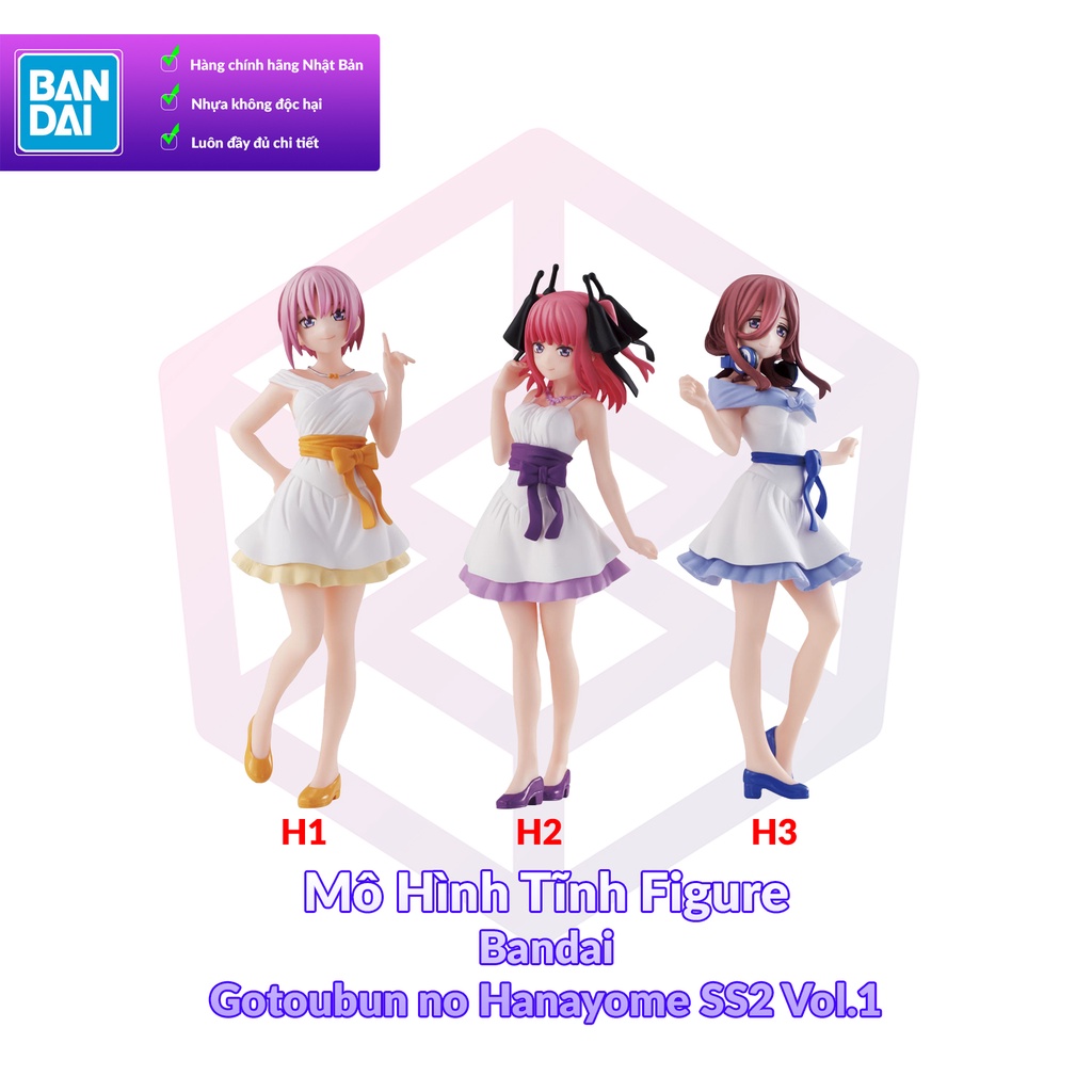 [Chính Hãng] Mô Hình Tĩnh Figure Bandai Gotoubun no Hanayome SS2 Vol.1 [FCH]