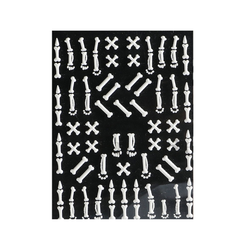 Set 3 Miếng Dán Móng Nghệ Thuật Chủ Đề Halloween Độc Đáo