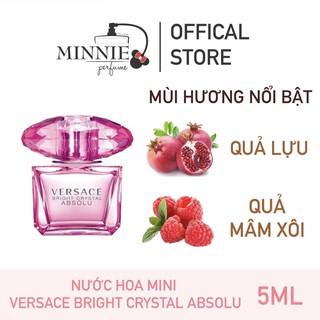 [BILL PHÁP] Nước Hoa Mini Nữ Versace Bright Crystal Absolu 5ml