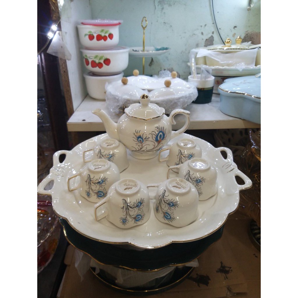 Bộ Bình Cốc Sứ xương Cao Cấp