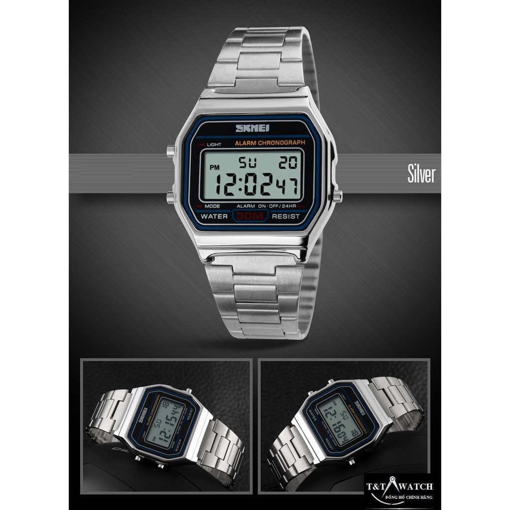 ĐỒNG HỒ NAM-NỮ SKMEI 1123 ĐỒNG HỒ ĐIỆN TỬ, DÂY THÉP CAO CẤP KHÔNG GỈ | BigBuy360 - bigbuy360.vn