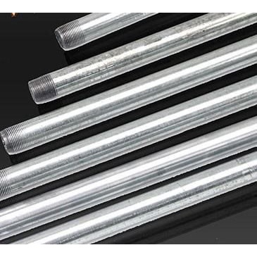 Ống Nước Tiện Ren Một Đầu Phi 27 Dài 1 Mét Bằng Sắt Mạ Kẽm Không Gỉ, Hàng Cao Cấp