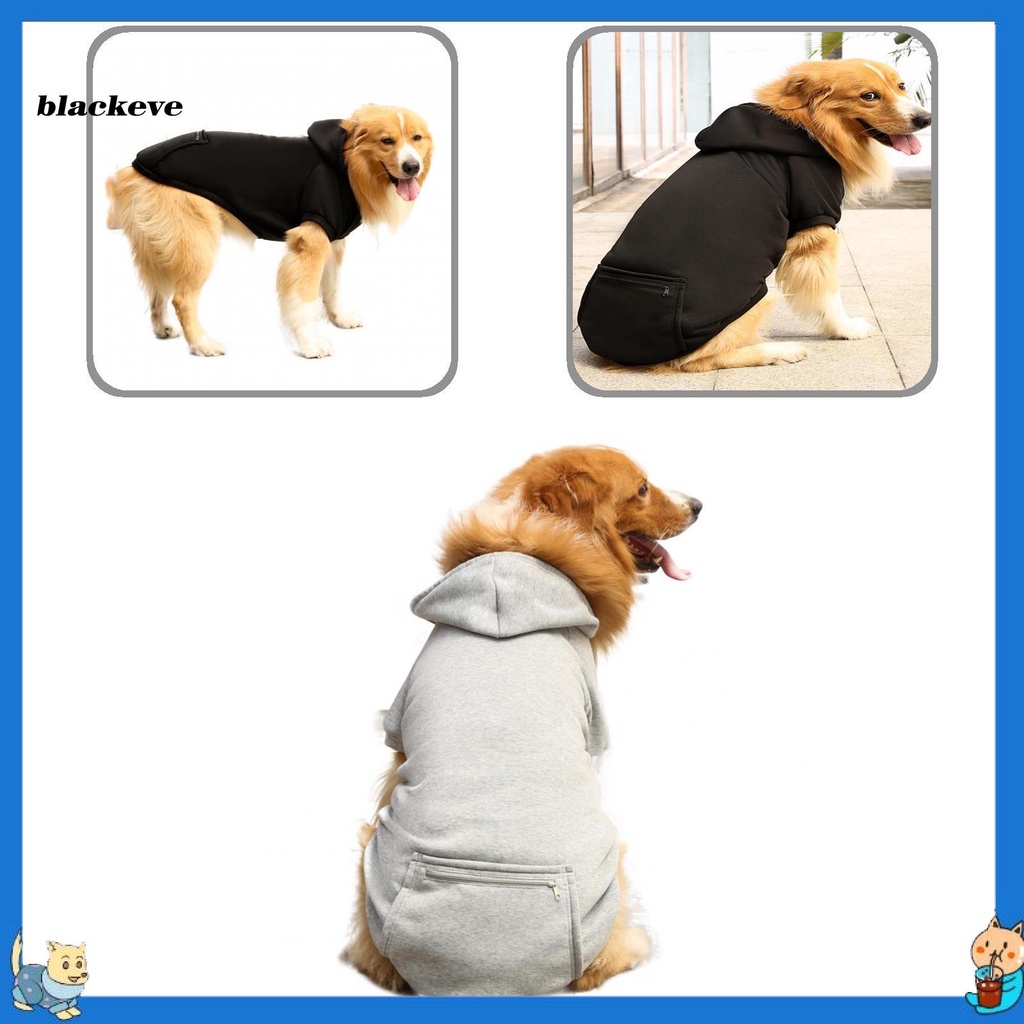 Áo Khoác Hoodie Có Túi Sau Lưng Dành Cho Chó Cỡ Lớn