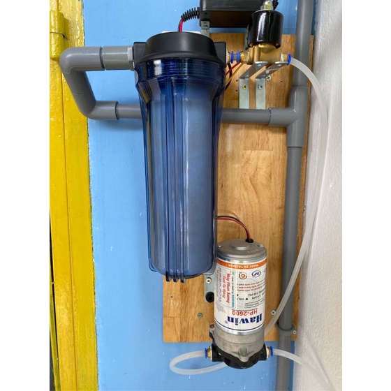 Bộ phun sương thiết kế sẵn 30 béc, máy HP-2000 Đài Loan