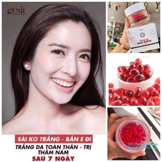 Viên trắng da Max white Genie Xanh Đỏ.