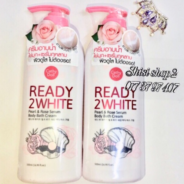 💐 Sữa tắm dưỡng trắng Ready 2 White Pear Rose 500 ml Thailand