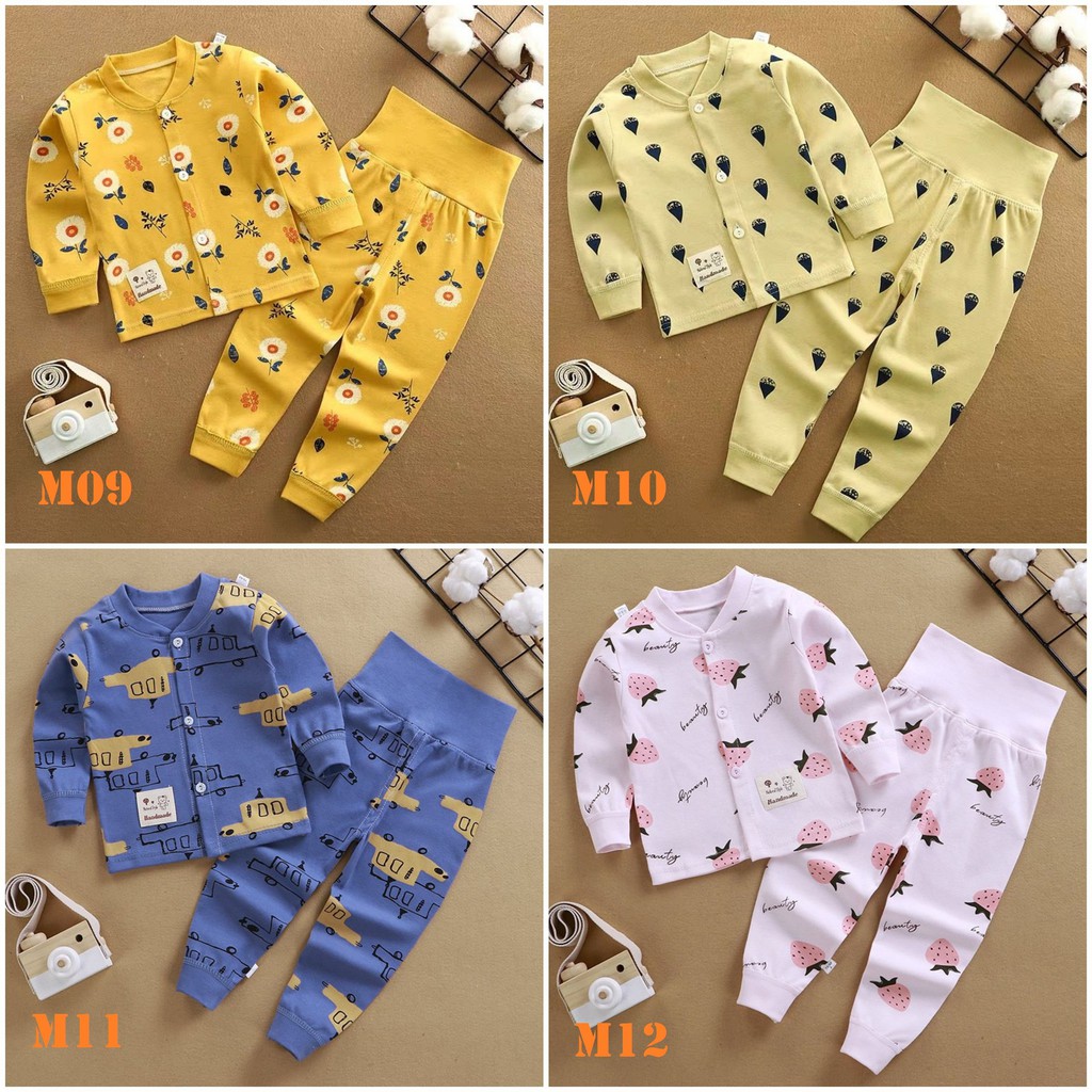 MSH3: Bộ Cotton Dày Mở Khuy Cao Cấp 7-18kg