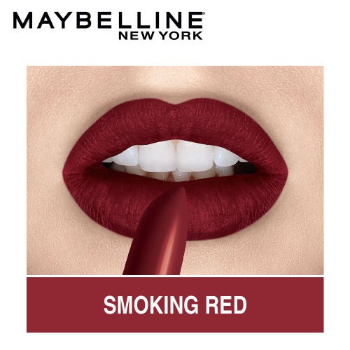 Son Maybelline #10 SMOKING RED
