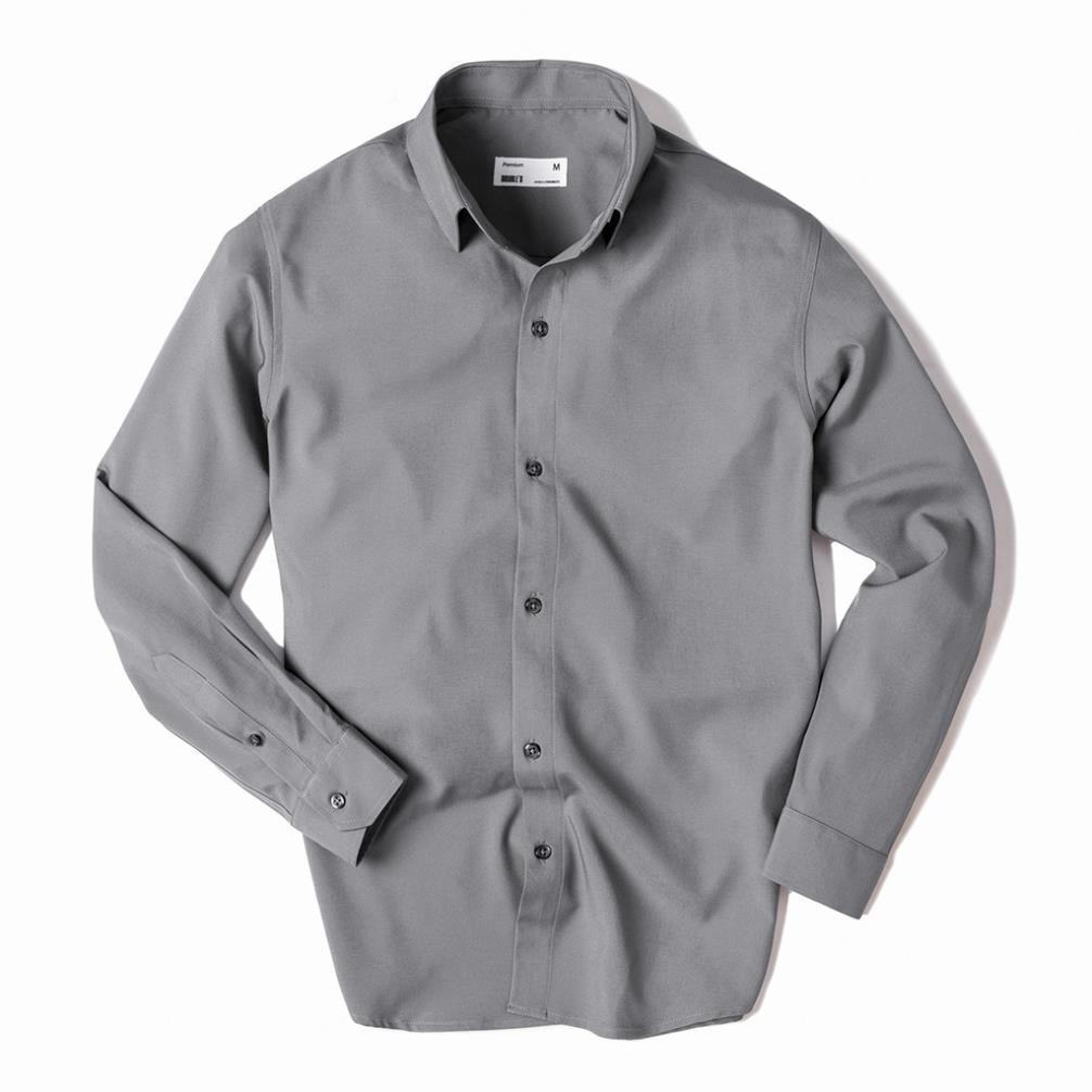 Áo sơ mi nam Double'D chất lụa màu xám SMT00 | BigBuy360 - bigbuy360.vn