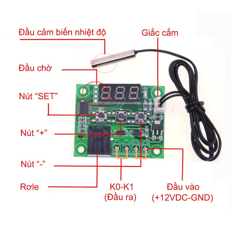 Module mạch công tắc nhiệt độ nước