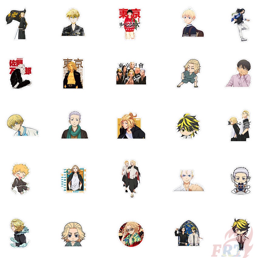 ❉ Tokyo Revengers Series 06 Anime Stickers ❉ 50Pcs/Set DIY Fashion Mixed Luggage Laptop Skateboard Doodle Decals Stickers