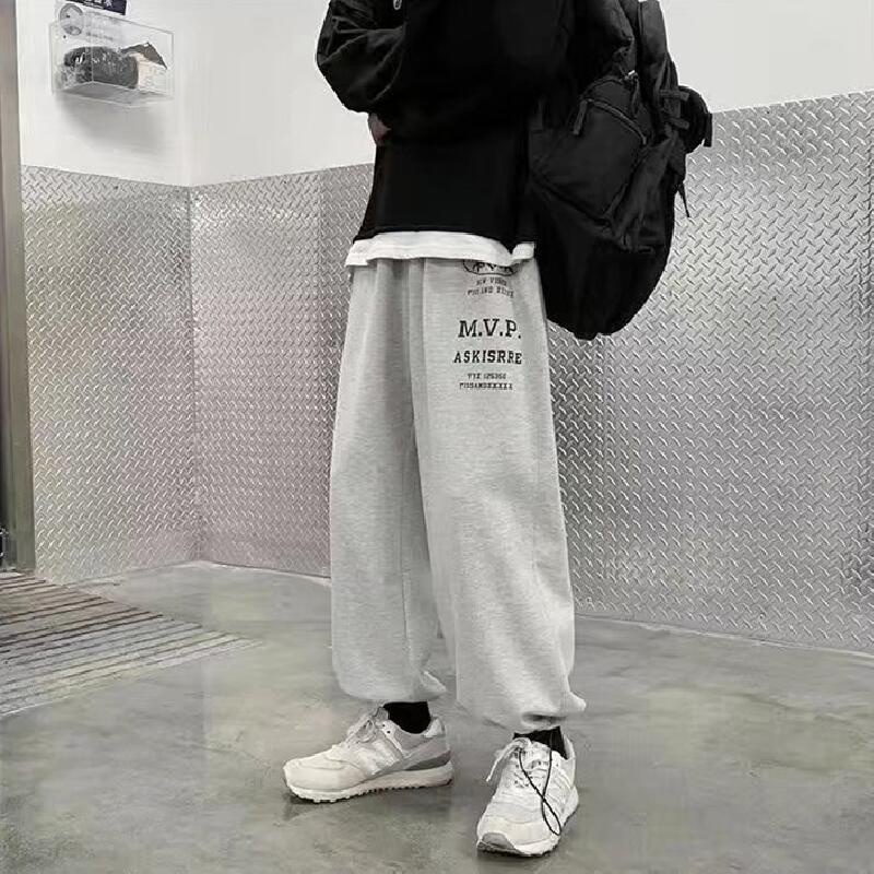 Quần ống rộng phong cách hiphop đường phố Hàn Quốc thời trang cho nam size M-5XL