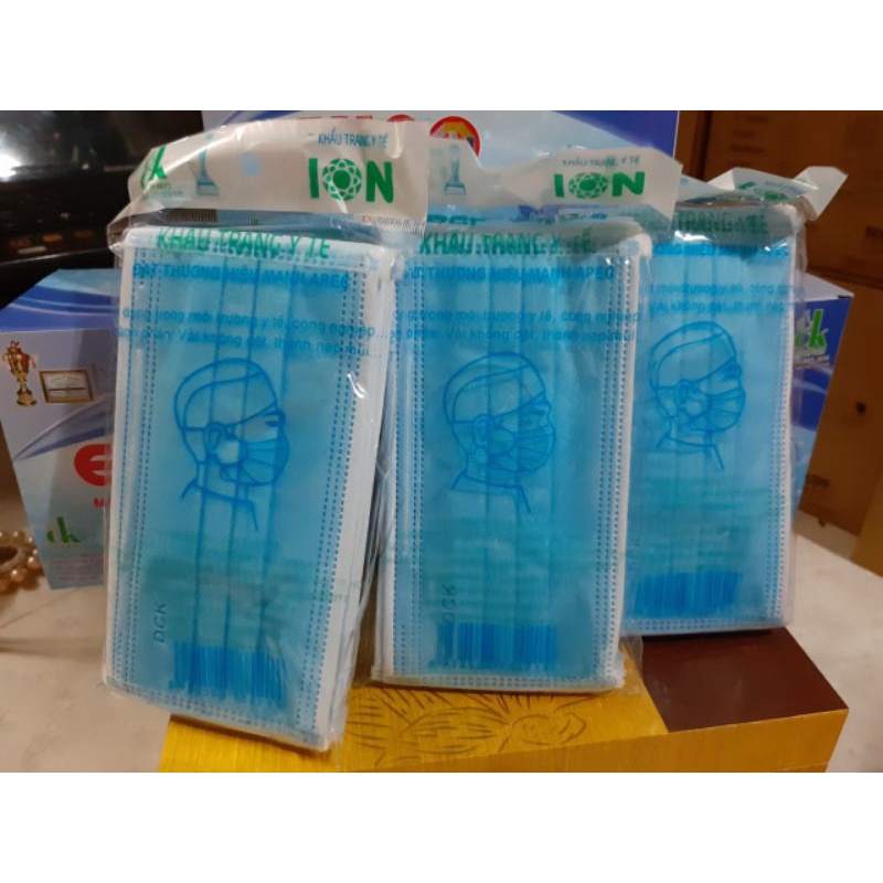 Khẩu trang y tế Euro Xanh 5 lớp thảo dược quế - Khẩu trang chất lượng chính hãng