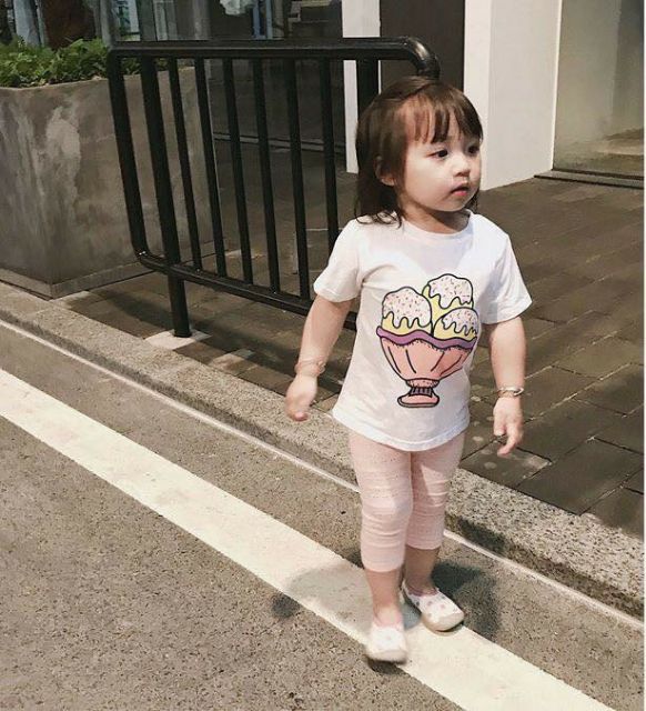 [Xả kho] Quần legging lửng hè chất cotton thoáng cho bé