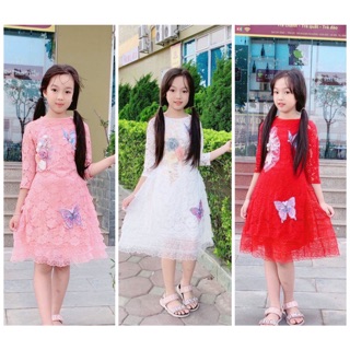 Áo ren dài cách tân cho bé gái❌Siêu đẹp❌