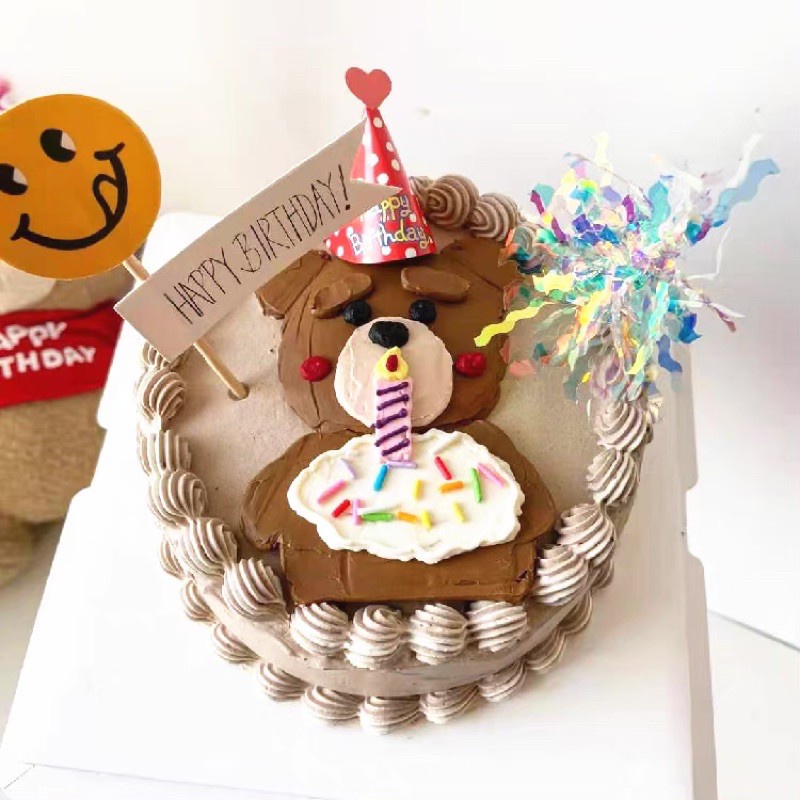 Set 2 Que Gắn Trang Trí Bánh Kem Nhiều Màu Dễ Thương