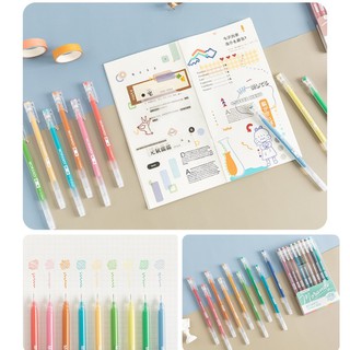 [XẢ KHO NGHỈ BÁN] SET 9 BÚT MORANDI LINE MÀU SẮC