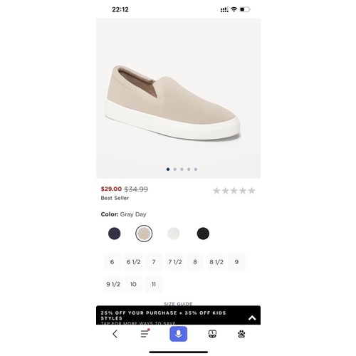 Giầy slip on nam, nữ, Old navy dư xịn