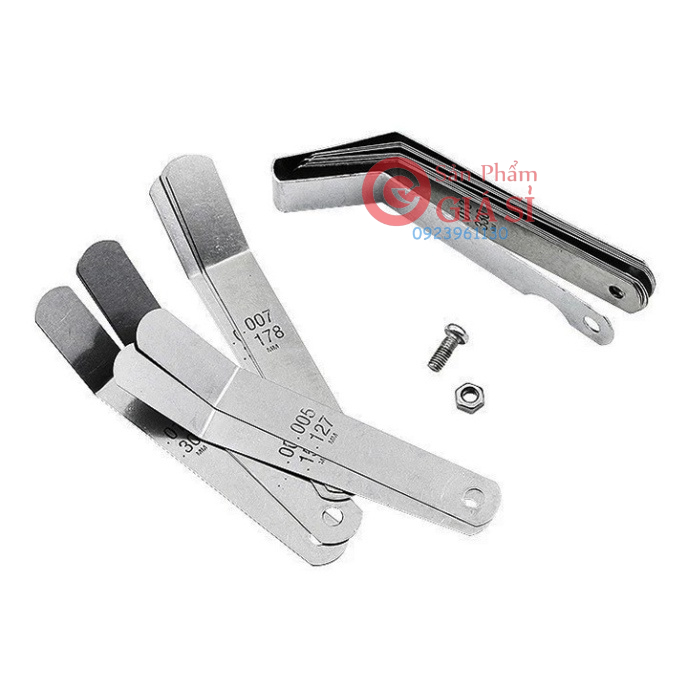 Thước đo vết nứt  Thước căn lá inox 0.127-0.508mm - thước lá đo khe nứt bằng vật liệu thép không gỉ ❤️freeship❤️