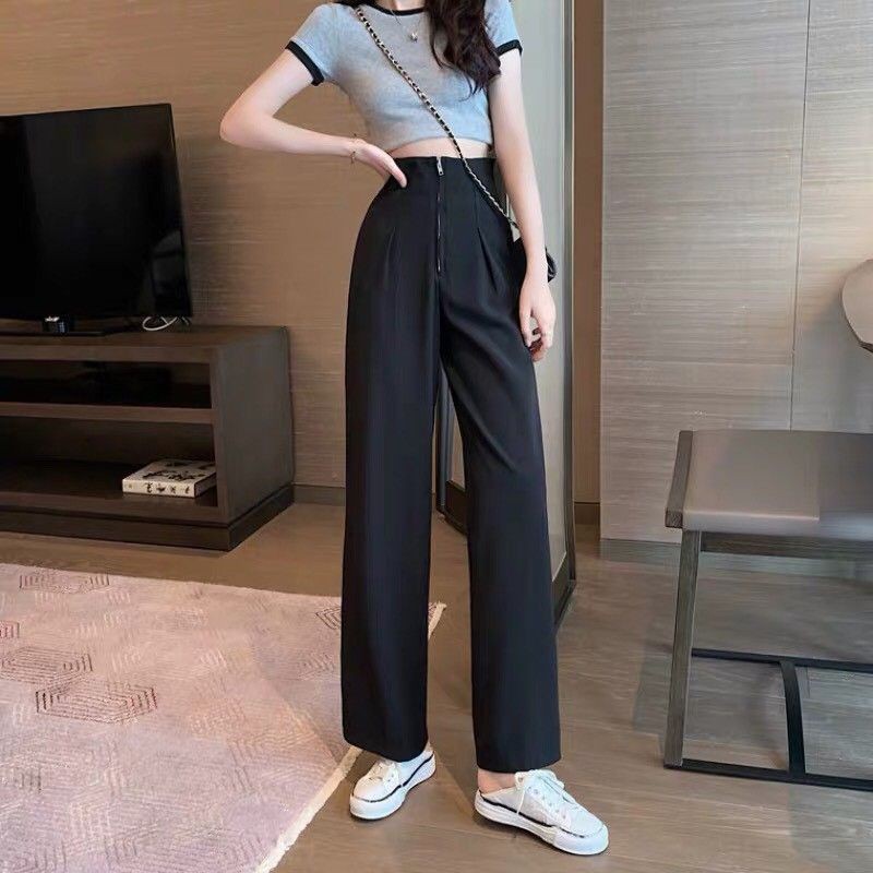 Quần ống suông khóa trước Q009