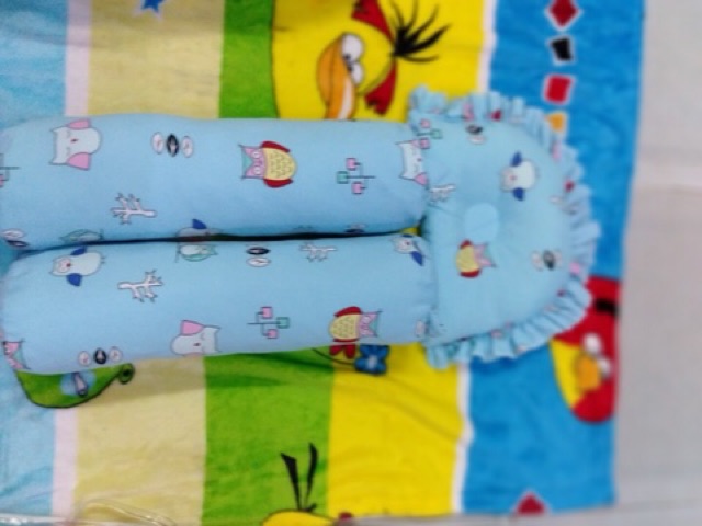 Bộ 2 ôm 1 nằm  gối sơ sinh cotton  hàn quốc