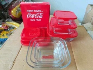 Bộ 3 thố thủy tinh cao cấp HKM CoCa