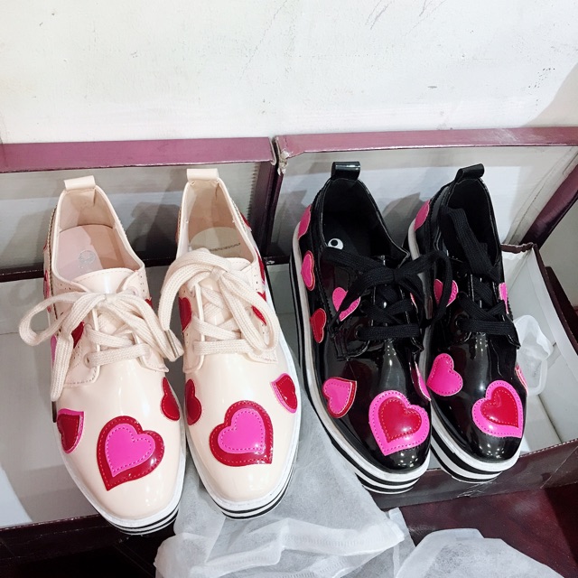 Giày moka tim hồng  cao cấp🔥full box , túi giấy🔥 video ảnh thật | BigBuy360 - bigbuy360.vn