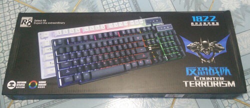 [SALE 10%] Bàn phím máy tính có dây, keyboard game R8-1822 có led