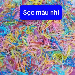  (25gam) 1 túi thun cột tóc đại (màu/trong/đen)