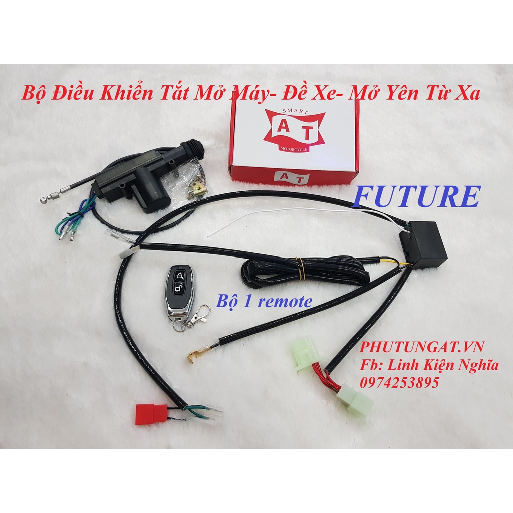 Bộ Điều Khiển Tắt Mở Máy Đề Xe Kèm Mở Yên Điện Từ Xa Xe Future
