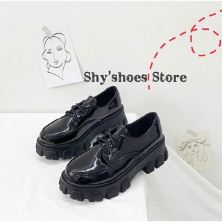 [SẴN]🔥 Giày boot oxford cổ thấp cá tính 5cm (bóng, nhám) S2