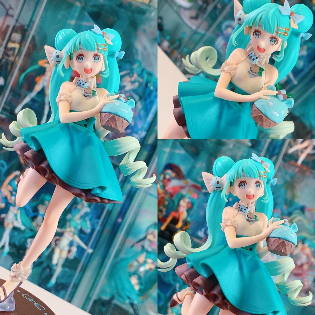 Mô Hình Figure Nhân Vật Anime Piapro Characters, Hatsune Miku, Sweet Sweets, Mint Chocolate Ver. (FuRyu) Chính Hãng