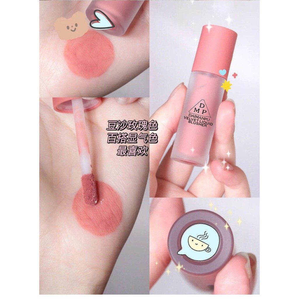 Má hồng dạng kem DMP Velvet Liquid Blusher Siêu Xinh