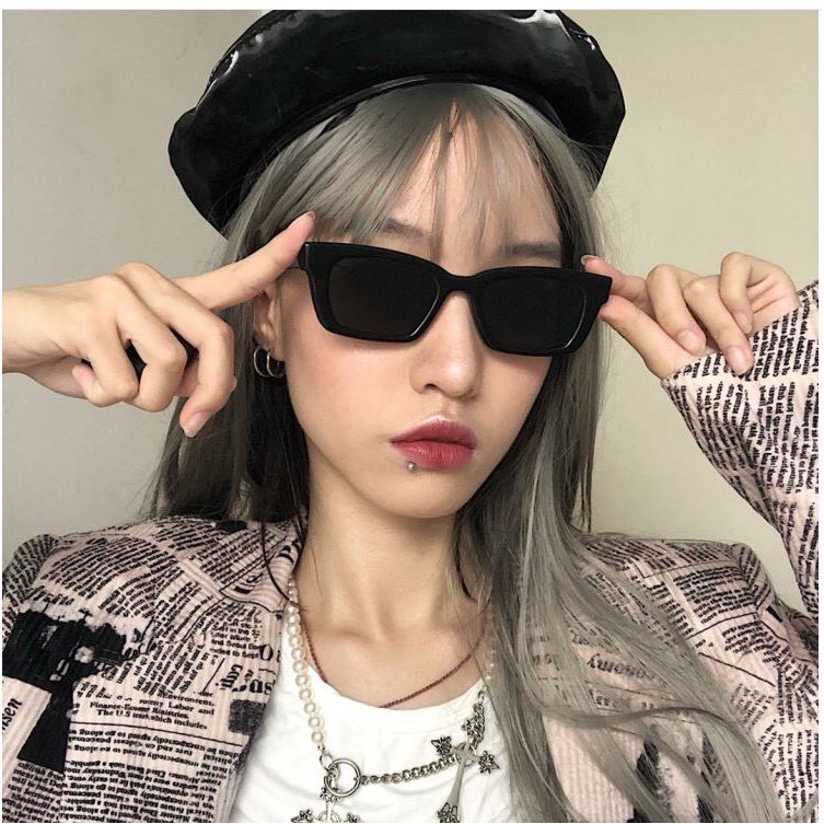 Kính mát nữ thời trang mắt vuông phong cách Hàn Quốc Hottrend 2021, kính râm chống tia UV 203 | WebRaoVat - webraovat.net.vn