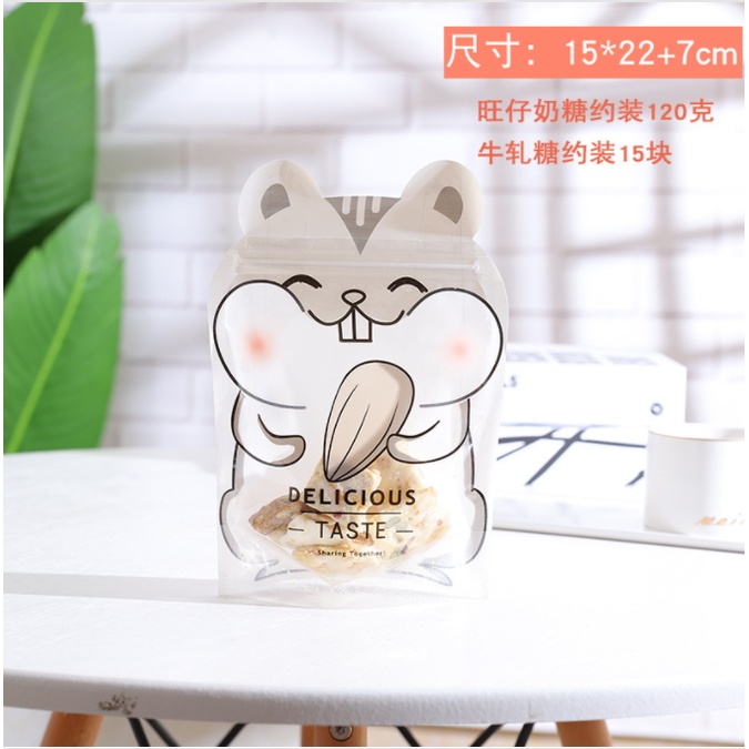 Túi zipper cookie/nougat 3D