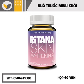 Viên uống trắng da Ritana 60 viên, viên uống chống nắng, giảm nám