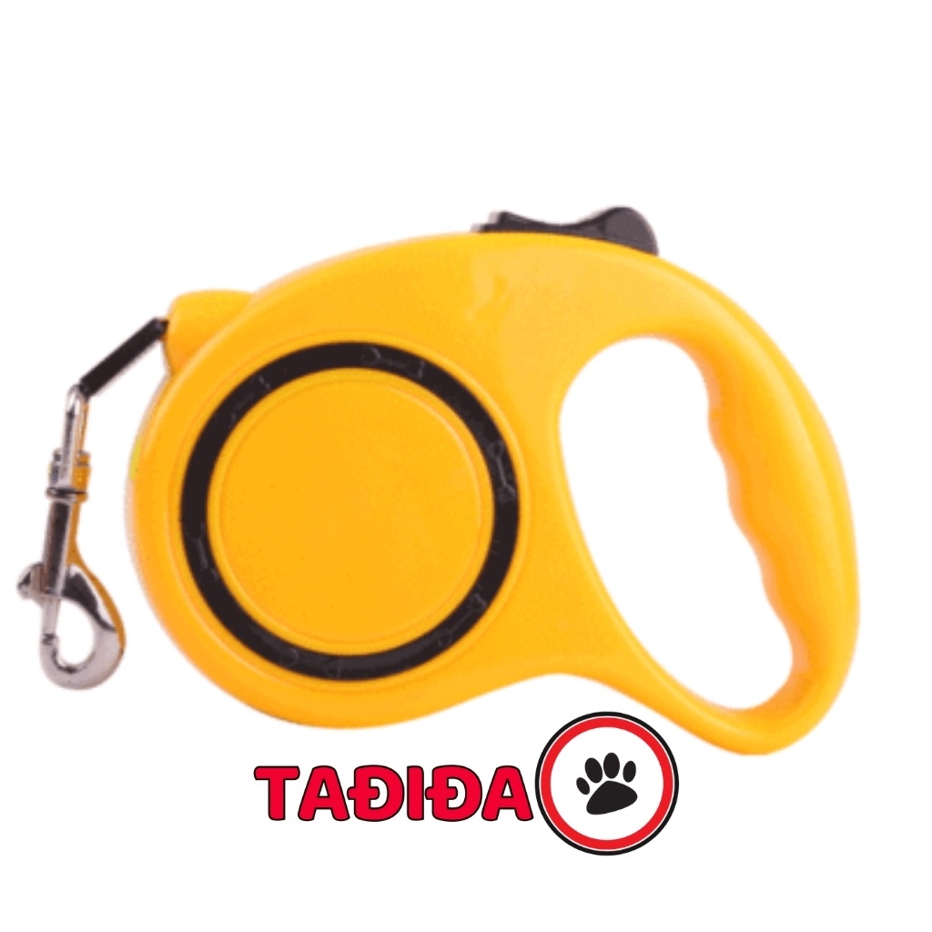 Dây xích Chó Mèo tự động 3-5m , Dây dắt Thú Cưng đi dạo nhiều màu sắc - Tadida Pet