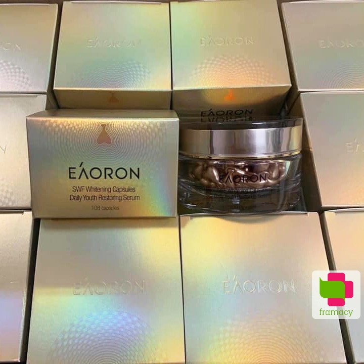 Kem dưỡng Eaoron đêm ngọc trai Shining Cream, kem ngày tinh thể sáng da Crystal White Brightening, Serum SWF Whitening