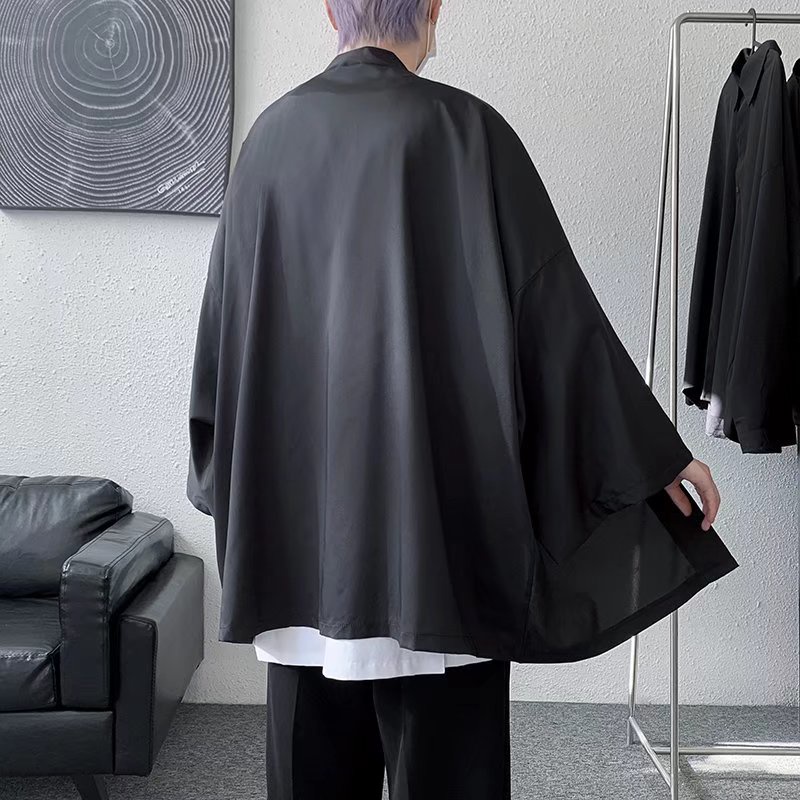 Áo Khoác Kimono Tay Lỡ Dáng Rộng Thời Trang Mùa Hè Cho Nam Và Nữ