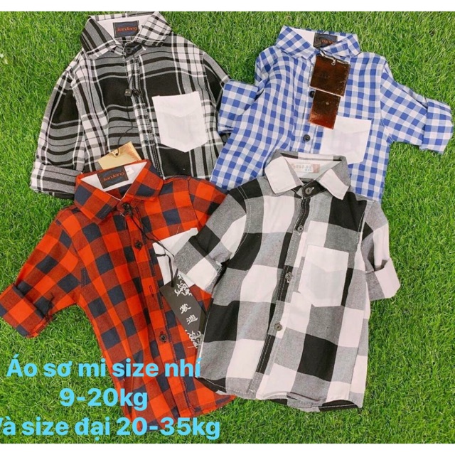 🌈🌈🌈 Áo sơ Mi sọc QC cho bé