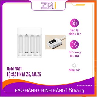 Bộ Sạc Pin ZMI PB401 Cho Pin AA, AAA |Bảo Hành 1 Tháng