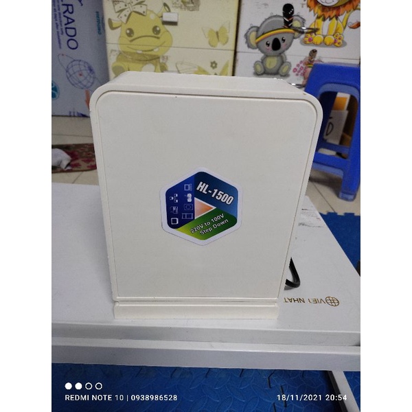 Bộ đổi nguồn dây đồng hợp long 1,5kva dùng cho đồ nội địa nhật