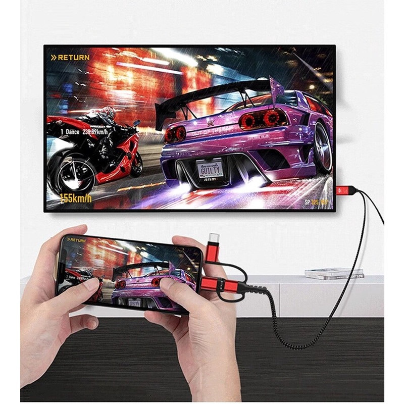 Cáp chuyển đổi kết nối màn hình HDTV thích hợp cho iPhone Samsung